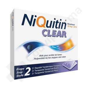 NiQuitin Clear 14 mg - 21 pleisters