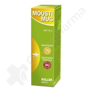 Moustimug Anti-muggenmelk Roller 20% DEET - 50 ml