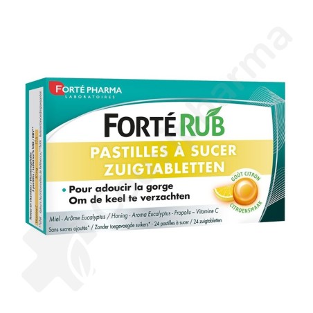 Forté Rub Citroensmaak - 24 zuigtabletten