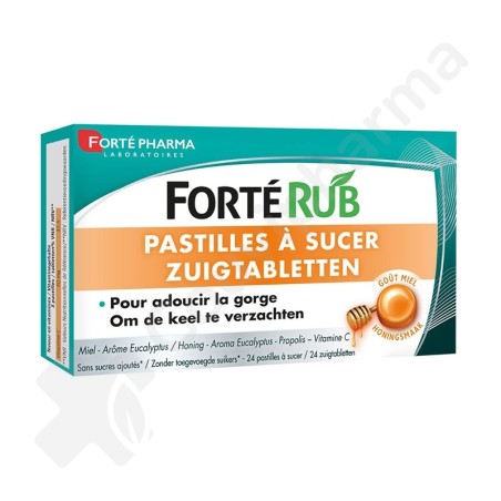 Forté Rub Honingsmaak - 24 zuigtabletten