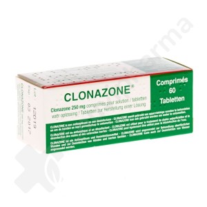 Clonazone 250 mg - 60 tabletten