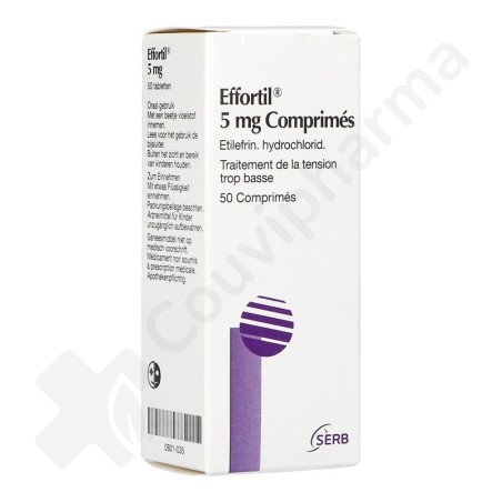 Effortil 5 mg - 50 tabletten
