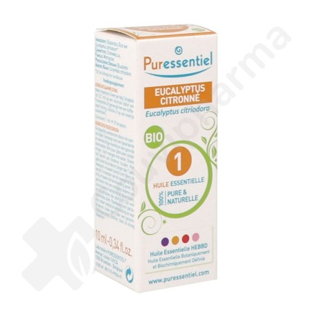 Puressentiel Huile Essentielle Eucalyptus Citronné Bio - 10 ml