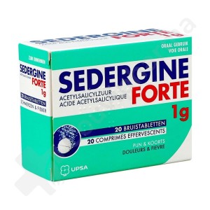 Sedergine Forte 1 g - 20 bruistabletten
