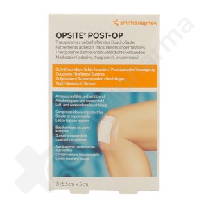 Opsite Post-Op 6,5x5 cm - 5 stuks