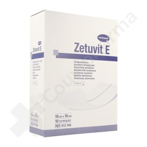 Zetuvit E 10x10 cm - 10 steriele verbanden