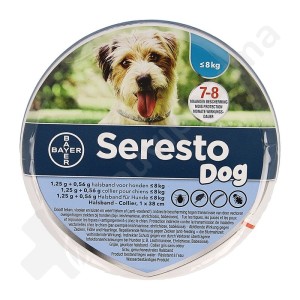 Seresto Dog <8 kg - 1 ongediertebestrijdings halsband van 38 cm