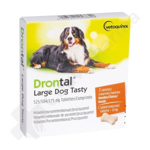Drontal Large Dog Tasty - 2 tabletten