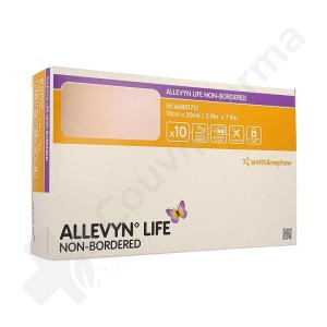 Allevyn Life Non-Bordered - 10x20 cm - 10 stuks