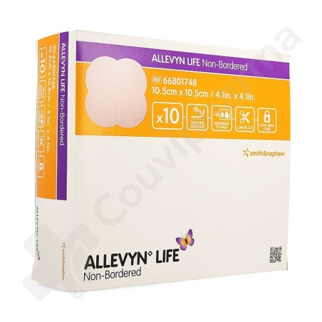 Allevyn Life Non-Bordered - 10,5x10,5 cm - 10 stuks