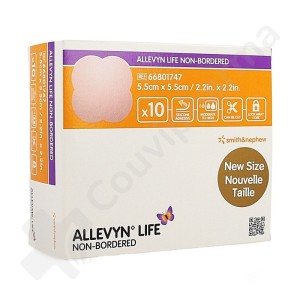 Allevyn Life Non-Bordered - 5,5x5,5 cm - 10 stuks