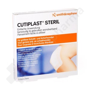 Cutiplast Steril - 10x8 cm - 5 verbanden