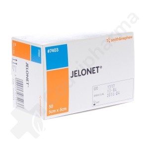Jelonet - 5x5 cm - 50 vette pads
