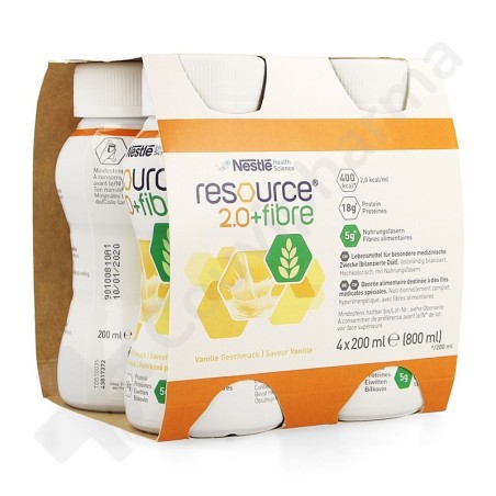 Resource 2.0 Fibre Vanille - 4x200 ml