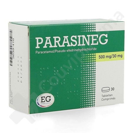 ParasinEG 500 mg/30 mg - 30 tabletten ParasinEG 500 mg/30 mg - 30 tabletten