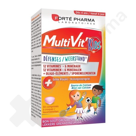 Forté Pharma MultiVit' 4G Kids - 30 tabletten