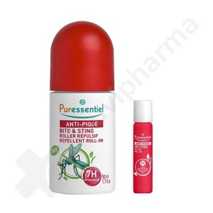 Puressentiel Antibeet Insectenwerende Roller + Verzachtende - 50 ml + 5 ml