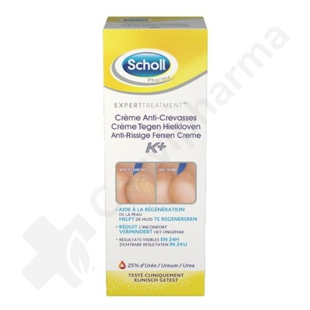 Scholl Pharma Traitement - Crème anti-crevasses K+ - 60 ml