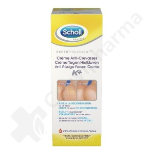 Scholl Pharma Traitement - Crème anti-crevasses K+ - 60 ml