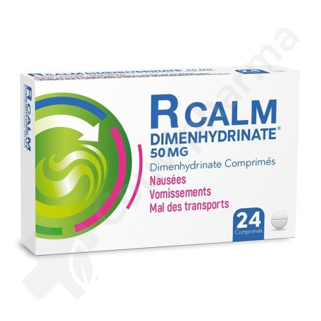 R Calm Dimenhydrinate 50 mg - 24 comprimés