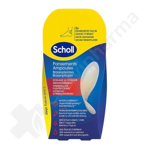 Scholl Pansements Ampoules Grand Format Talon - 5 pièces