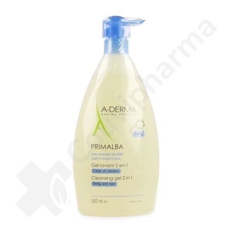 A-Derma Primalba Gel lavant bébé 2 en 1 - 500 ml