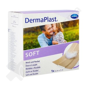 DermaPlast Soft Zelfklevend Pleister 6 cm x 5 m - 1 verband