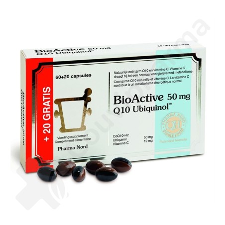 BioActive Q10 Ubiquinol 50 mg - 60 + 20 capsules