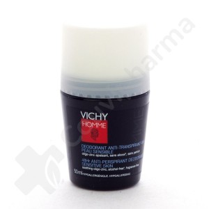 Vichy Homme Deodorant Roll-On Gevoelige Huid - 50 ml