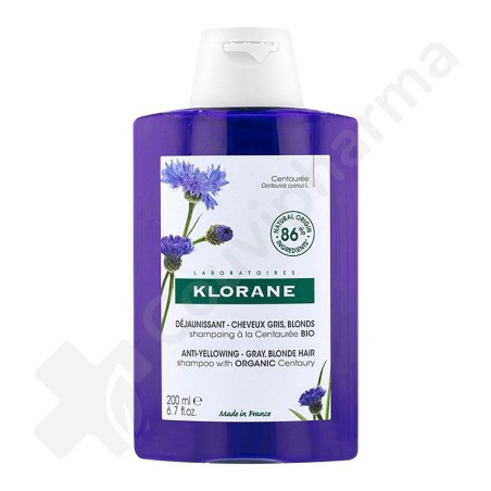 Klorane Shampoo Duizendguldenkruid voor blond of grijs haar - 200 ml