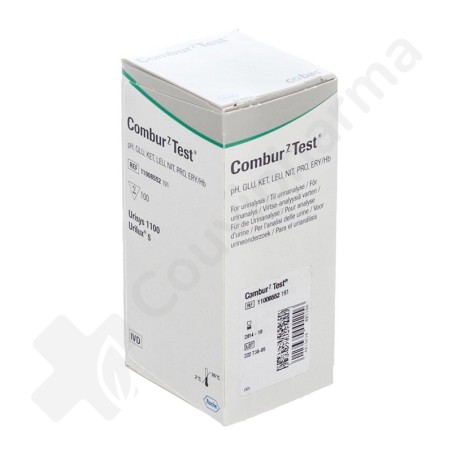 Combur 7 - 100 Bandelettes pour analyse d'urine
