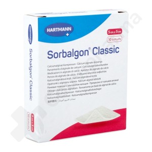Sorbalgon 5 x 5 cm - 10 compressen