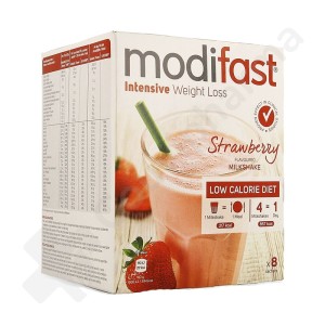 Modifast Milkshake Aardbei - 8 sachets van 55 g