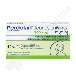 Perdolan Kleuters 200 mg - 12 zetpillen