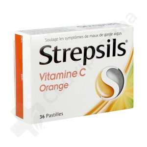 Strepsils Vitamine C Sinaasappel - 36 zuigtabletten