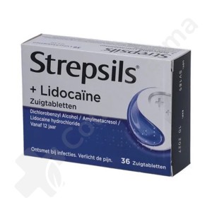 Strepsils + Lidocaïne - 36 pastilles