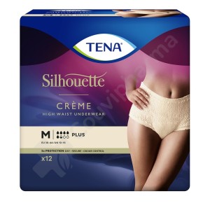 Tena Silhouette Plus Crème Medium - 12 sous-vêtements protecteurs