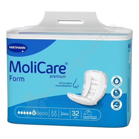 Molicare Form 6 Gouttes - 32 couches anatomiques