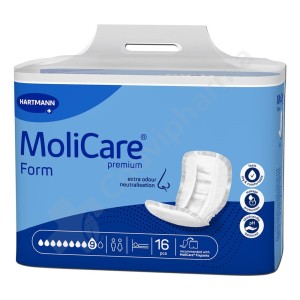 Molicare Form 9 Druppels - 16 anatomische inleggers