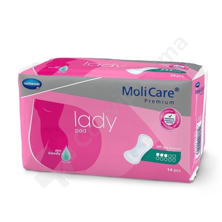 Molicare Lady Pad 3 Gouttes - 14 protections anatomiques