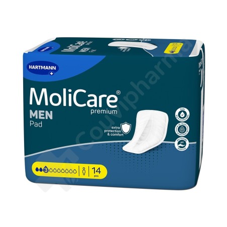 Molicare Men Pad 3 Druppels - 14 incontinentieverbanden