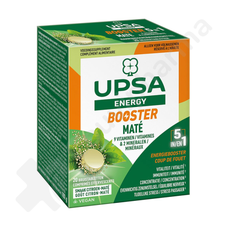 UPSA Energy Booster Maté - 20 comprimés effervescents