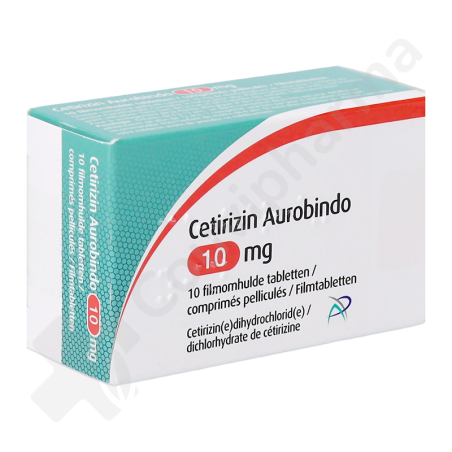 Cetirizin Aurobindo 10 mg - 10 tabletten