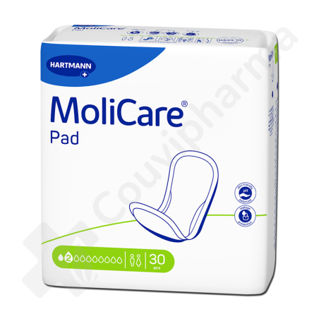 Molicare Pad 2 Gouttes - 30 protections anatomiques Molicare Pad 2 Gouttes - 30 protections anatomiques