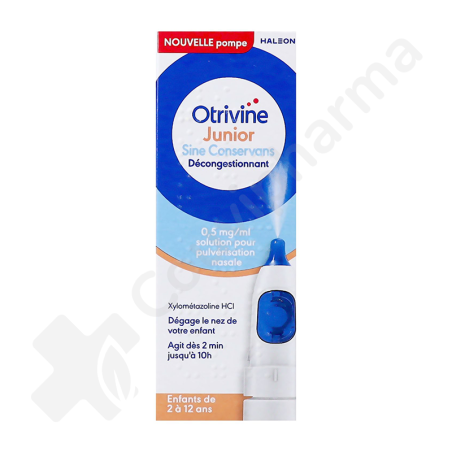 Otrivine Junior Sine Conservans Tegen Neusverstopping 0,5 mg/ml - Neusspray 10 ml