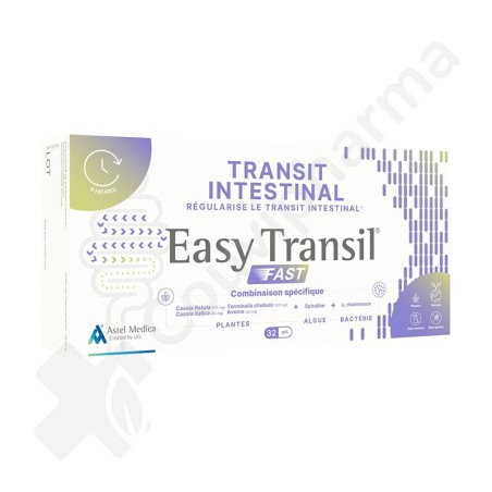 Easy-Transil Fast Transit Intestinal - 32 gélules