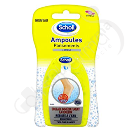 Scholl Pansements Ampoules Orteil - 6 pièces