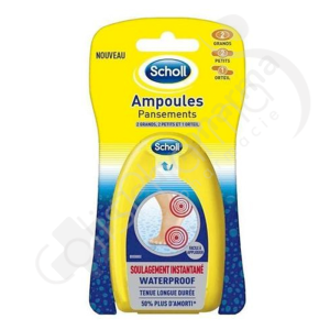 Scholl Pansements Ampoules Format Mix Talon Orteil - 5 pièces
