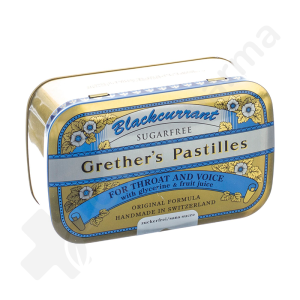 Grether's Pastilles Pour La Gorge Cassis Sans Sucre - 110 g