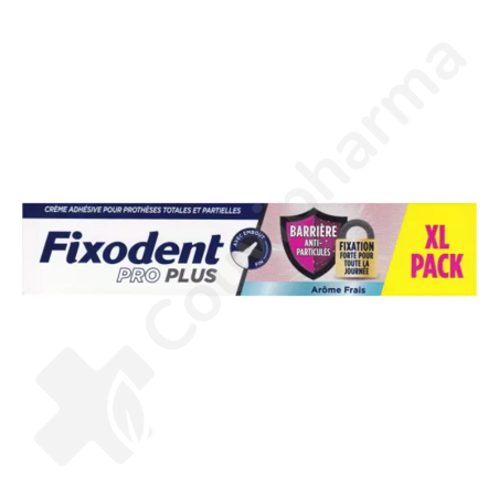 Fixodent Pro Plus Barrière Anti-Particules Arôme Frais - 57 g
